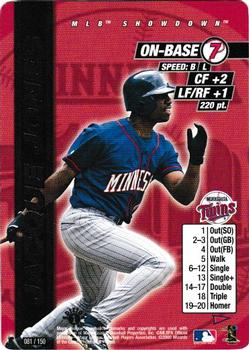 2000 MLB Showdown Pennant Run 1st Edition #081 Jacque Jones Front