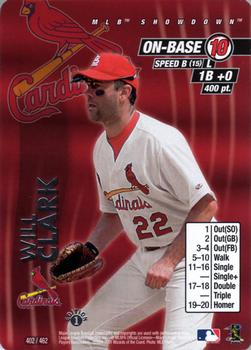 2001 MLB Showdown 1st Edition #402 Will Clark Front