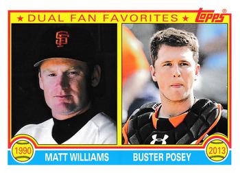 2013 Topps Archives - Dual Fan Favorites #DFF-WP Matt Williams / Buster Posey Front