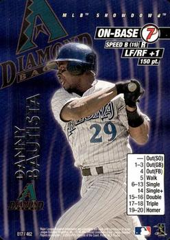 2001 MLB Showdown Unlimited #017 Danny Bautista Front