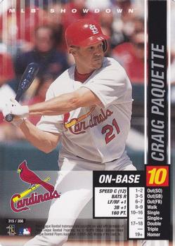 2002 MLB Showdown #315 Craig Paquette Front