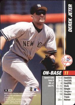 2003 MLB Showdown #204 Derek Jeter Front