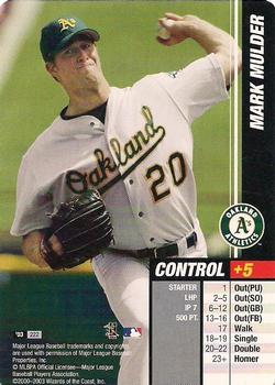 2003 MLB Showdown #222 Mark Mulder Front