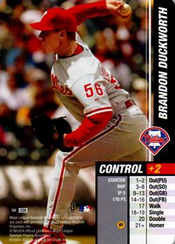 2003 MLB Showdown #228 Brandon Duckworth Front