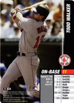 2003 MLB Showdown Pennant Run #090 Todd Walker Front