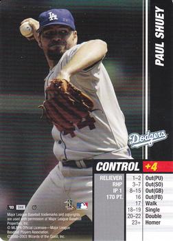 2003 MLB Showdown Trading Deadline #044 Paul Shuey Front