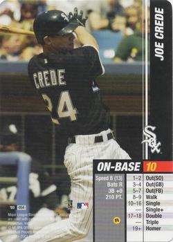 2003 MLB Showdown Trading Deadline #054 Joe Crede Front