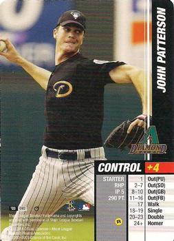 2003 MLB Showdown Trading Deadline #093 John Patterson Front
