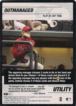 2003 MLB Showdown Trading Deadline - Strategy #S23 Outmanaged / Gary Varsho Front