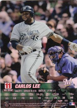 2005 MLB Showdown Trading Deadline #005 Carlos Lee Front