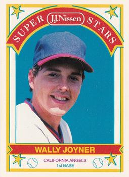 1989 J.J. Nissen Super Stars #1 Wally Joyner Front