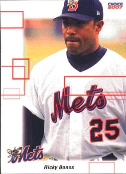 2007 Choice Binghamton Mets #25 Ricky Bones Front