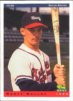 1993 Classic Best Macon Braves #14 Marty Malloy Front