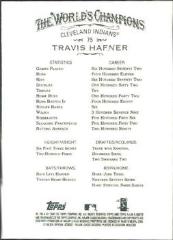 2008 Topps Allen & Ginter #75 Travis Hafner Back