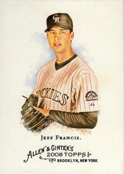 2008 Topps Allen & Ginter #97 Jeff Francis Front