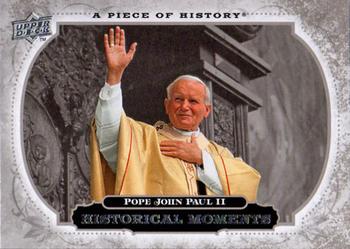 2008 Upper Deck A Piece of History #184 Pope John Paul II Front