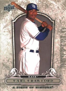 2008 Upper Deck A Piece of History #91 Carl Crawford Front