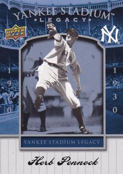 2008 Upper Deck Yankee Stadium Box Set #7 Herb Pennock Front