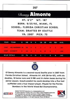 2008 TriStar PROjections #267 Denny Almonte Back