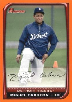 2008 Bowman - Orange #95 Miguel Cabrera Front