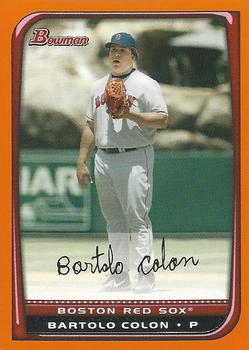 2008 Bowman - Orange #198 Bartolo Colon Front