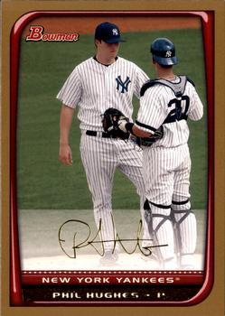 2008 Bowman - Gold #58 Phil Hughes Front