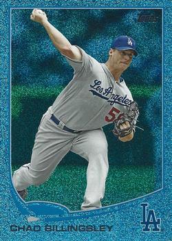 2013 Topps - Silver Slate Blue Sparkle #158 Chad Billingsley Front