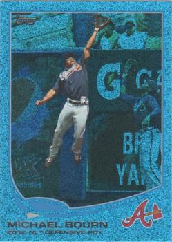 2013 Topps - Silver Slate Blue Sparkle #540 Michael Bourn Front
