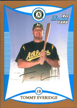 2008 Bowman - Prospects Gold #BP86 Tommy Everidge Front