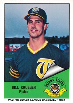 1984 Cramer Tacoma Tigers #84 Bill Krueger Front
