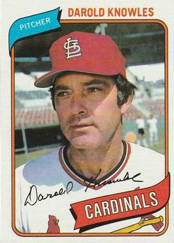 1980 Topps #286 Darold Knowles Front