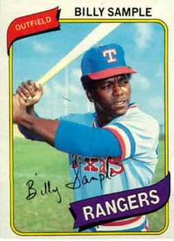 1980 Topps #458 Billy Sample Front