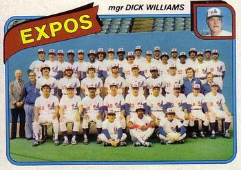 1980 Topps #479 Montreal Expos / Dick Williams Front