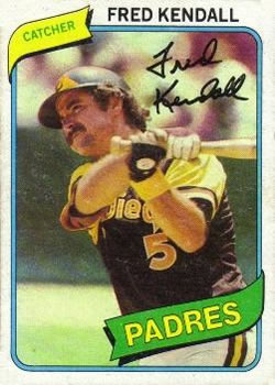 1980 Topps #598 Fred Kendall Front
