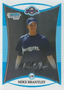 2008 Bowman - Chrome Prospects Refractor #BCP38 Mike Brantley Front