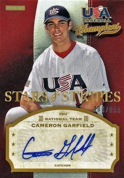 2013 Panini USA Baseball Champions - Stars and Stripes Signatures #CAM Cameron Garfield Front