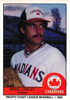 1985 Cramer Vancouver Canadians #202 Brad Lesley Front