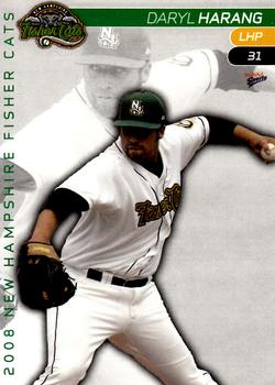 2008 MultiAd New Hampshire Fisher Cats #1 Daryl Harang Front