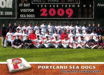 2009 Grandstand Portland Sea Dogs #NNO Team Photo / Checklist Front