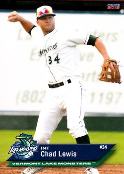 2012 Choice Vermont Lake Monsters #14 Chad Lewis Front