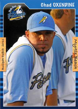 2011 Grandstand Myrtle Beach Pelicans #NNO Chad Oxendine Front
