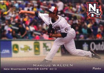 2013 Grandstand New Hampshire Fisher Cats #30 Marcus Walden Front