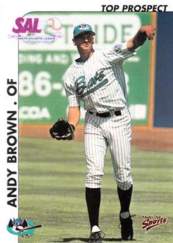 2000 Multi-Ad South Atlantic League Top Prospects #7 Andy Brown Front