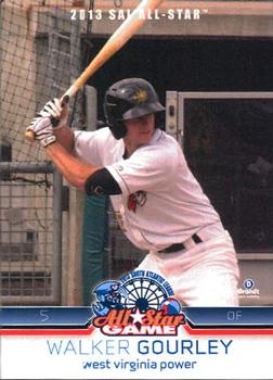 2013 Brandt South Atlantic League North Division All-Stars #13 Walker Gourley Front