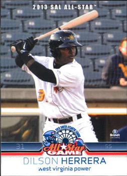 2013 Brandt South Atlantic League North Division All-Stars #15 Dilson Herrera Front