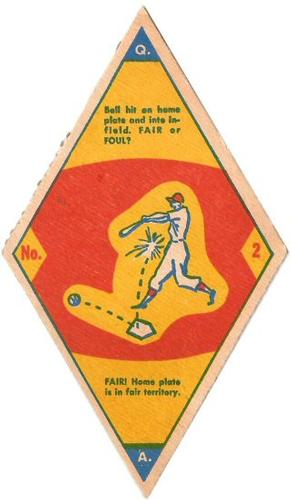 1949 Smack-A-Roo (R447) #2 Ball hit on home plate... Front