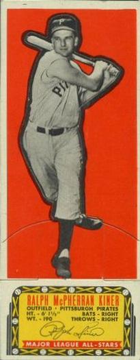 1951 Topps Current All-Stars (R414-5) #NNO Ralph McPherran Kiner Front