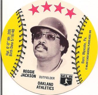 1976 Isaly's/Sweet William Discs #NNO Reggie Jackson Front