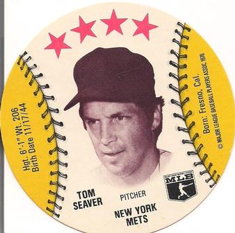 1976 Isaly's/Sweet William Discs #NNO Tom Seaver Front