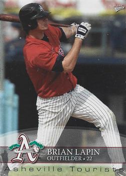 2008 MultiAd Asheville Tourists #16 Brian Lapin Front